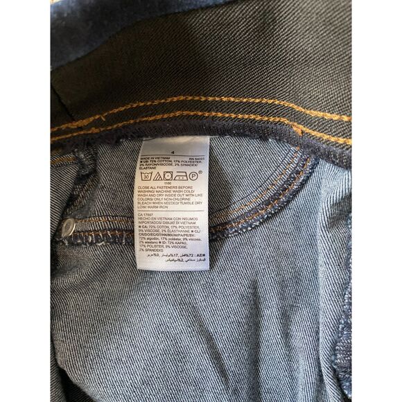 Old Navy Rockstar Jeggings Dark Wash Pull On Jeans Womens 4 Blue - Picture 4 of 7